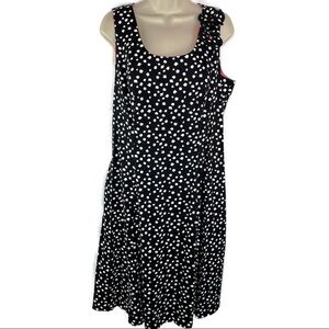 Robbie Bee 🐝 Black & White Dot Dress Sleeveless